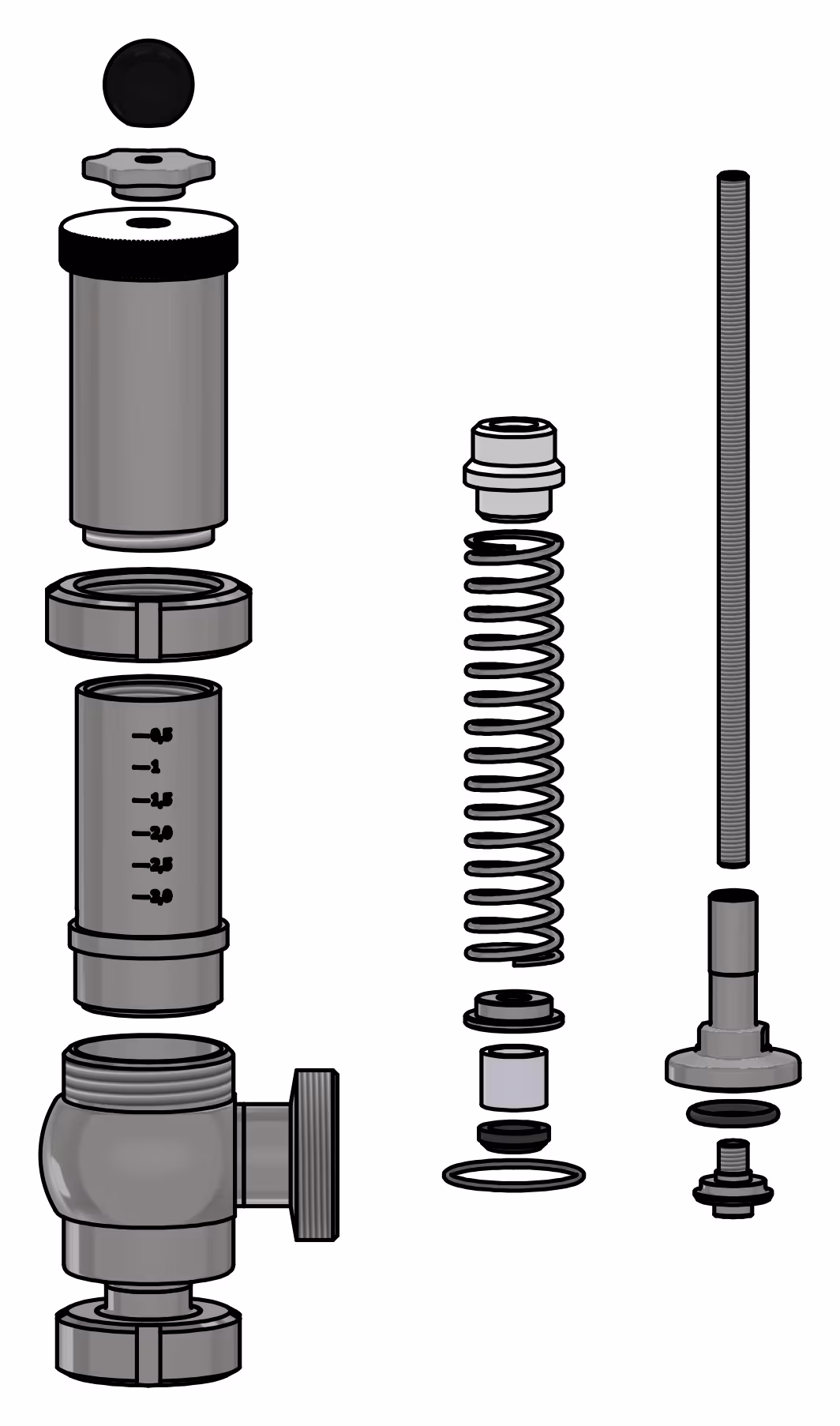 53810 – Eckabsperrventil 0,5–3 bar